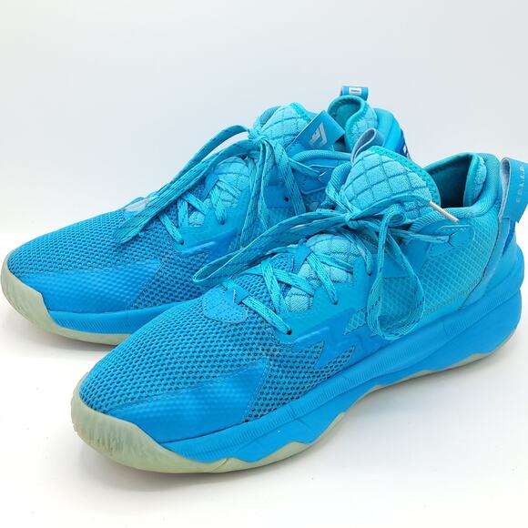 Adidas Dame 8 Young Dolla Blue Cyan Silver Basketball Shoes Mens Size 11 GY6465 main image 7